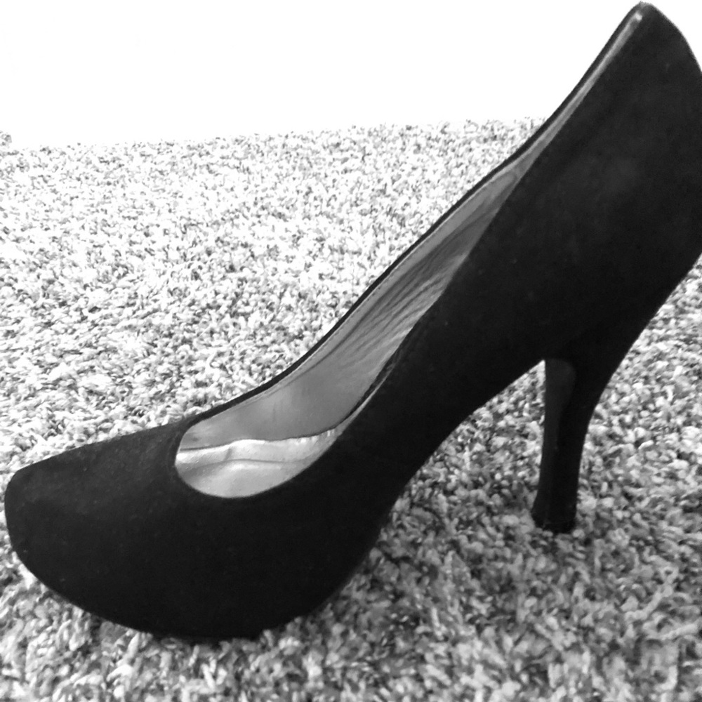 Black Suede Heels